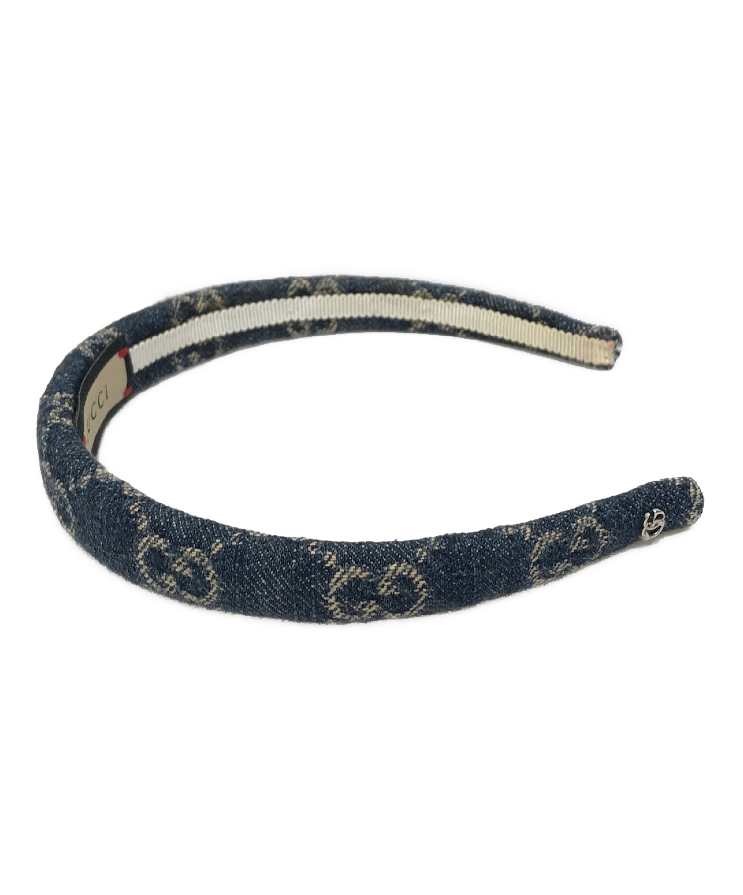 中古・古着通販】GUCCI (グッチ) エコウォッシュドカチューシャ ブルー