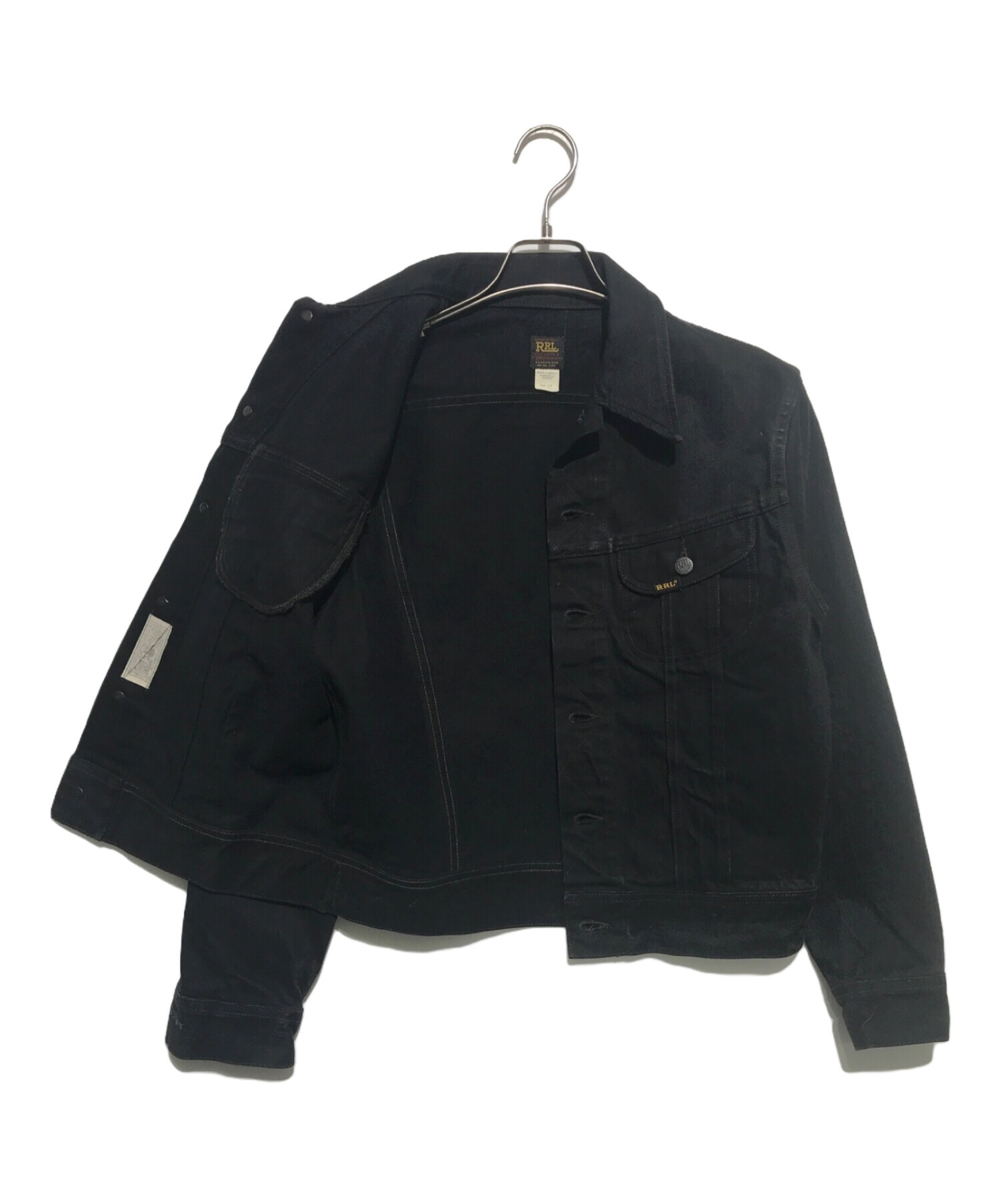 中古・古着通販】RRL (ダブルアールエル) トラッカージャケット ブラック サイズ:S｜ブランド・古着通販 トレファク公式【TREFAC  FASHION】スマホサイト