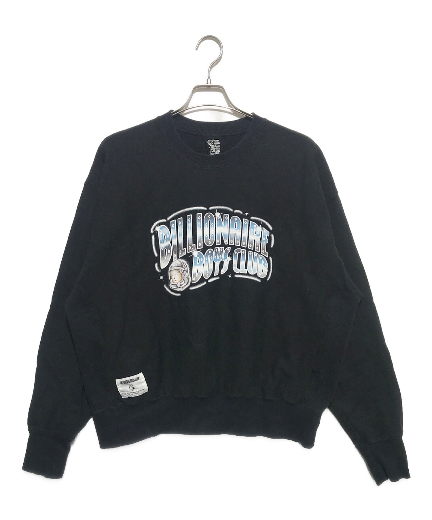 BILLIONAIRE BOYS CLUB (ビリオネアボーイズクラブ) クルーネックスウェット ブラック サイズ:L