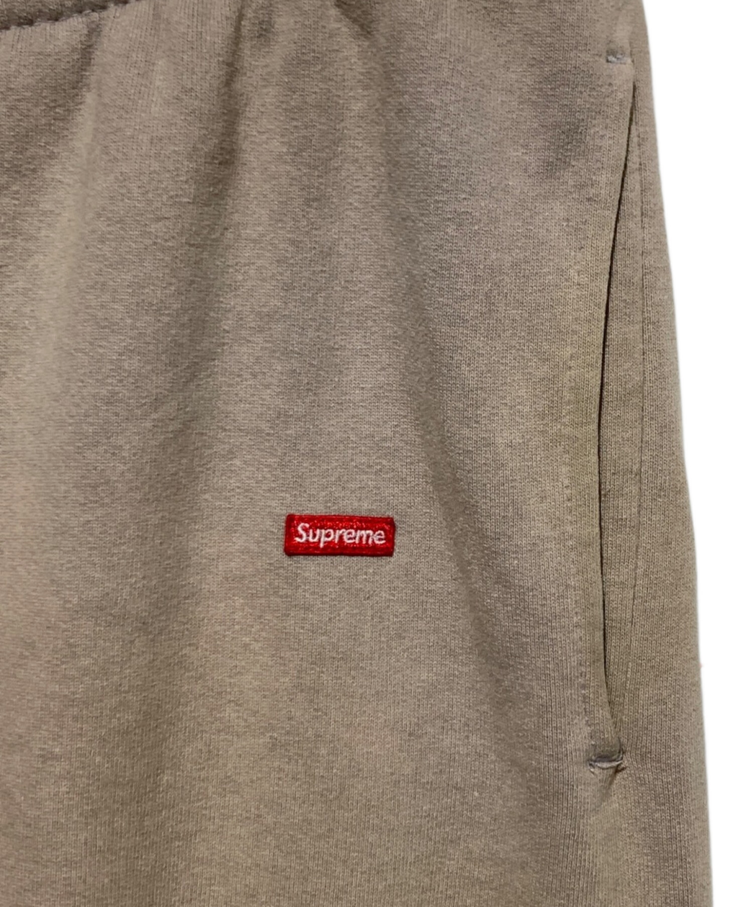 SUPREME (シュプリーム) Small Box Sweatpant (スモール　ボックス　スウェットパンツ) ベージュ サイズ:M