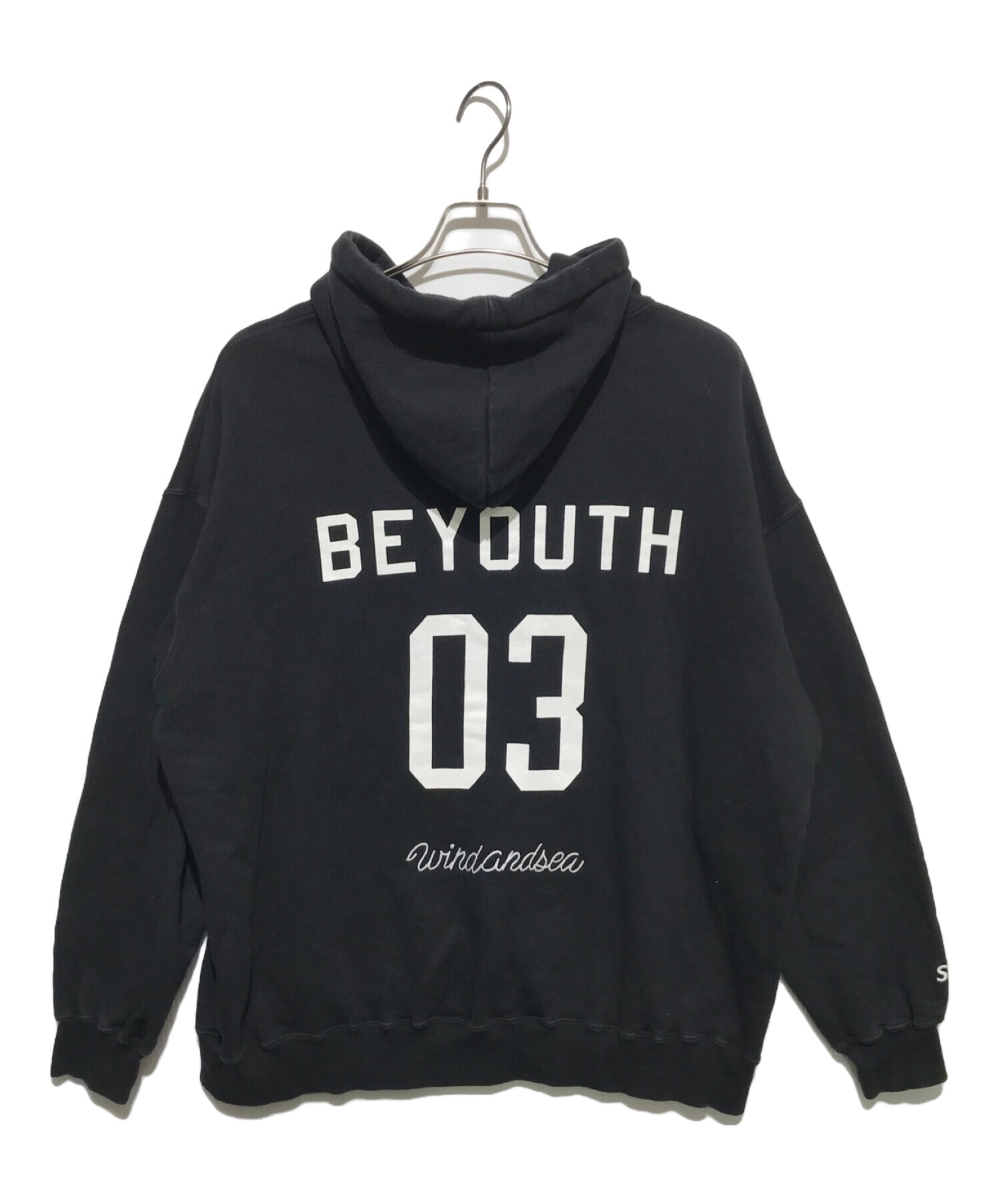 中古・古着通販】WIND AND SEA (ウィンダンシー) BYT (SEA-03) Hoodie ブラック サイズ:L｜ブランド・古着通販  トレファク公式【TREFAC FASHION】スマホサイト