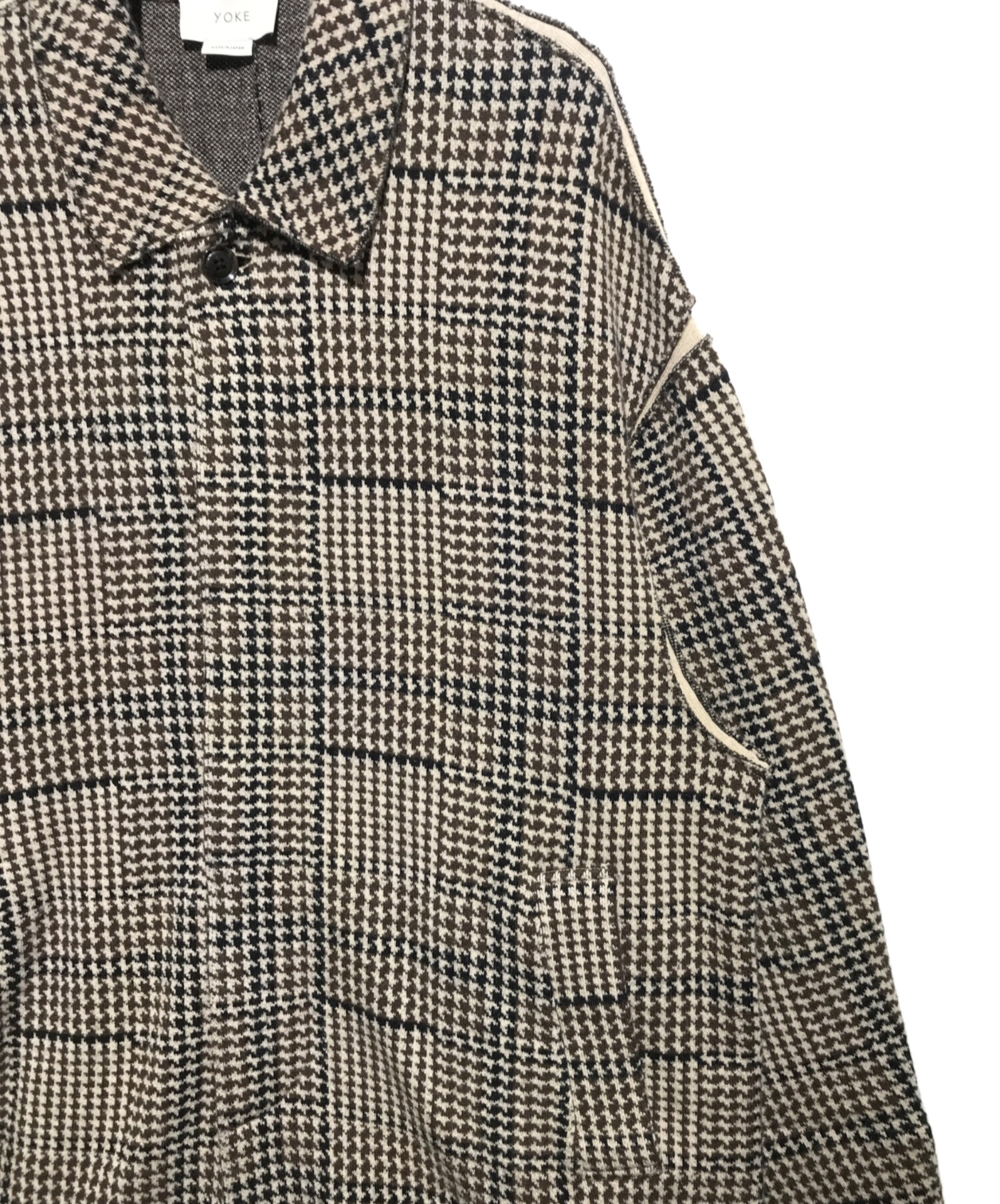 中古・古着通販】YOKE (ヨーク) GUN CLUB CHECK COAT ブラウン サイズ:M｜ブランド・古着通販 トレファク公式【TREFAC  FASHION】スマホサイト