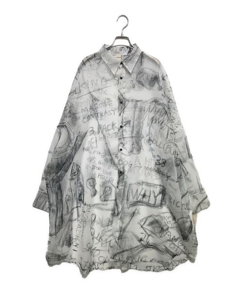 【中古・古着通販】SHINYA KOZUKA (シンヤコズカ) ENOUGH GIANT SHIRT ホワイト サイズ:Small 未使用品｜ブランド・ 古着通販 トレファク公式【TREFAC FASHION】スマホサイト