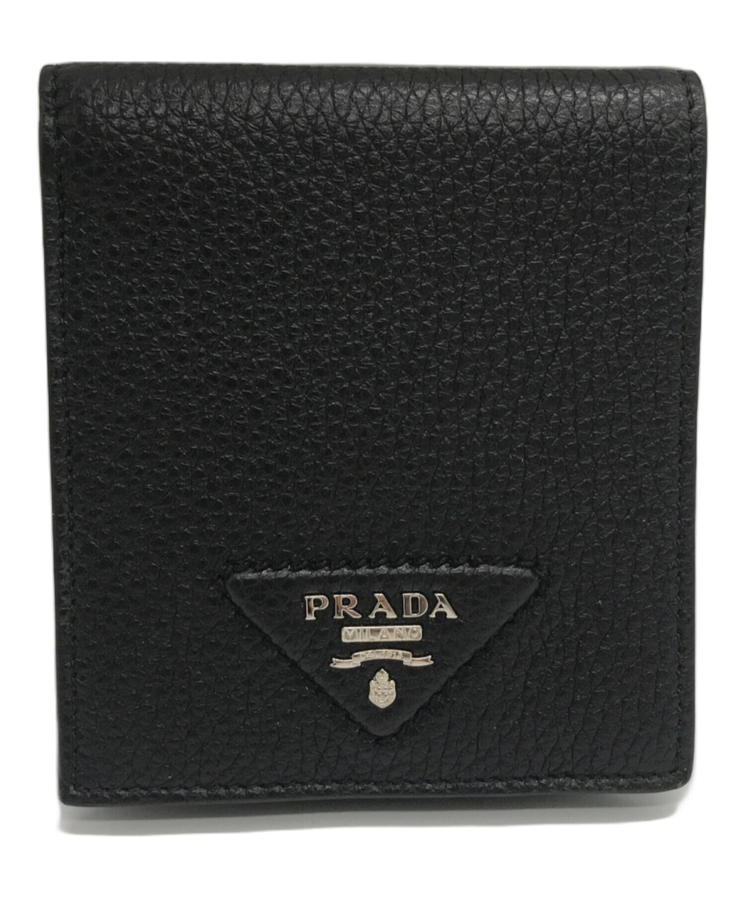 中古・古着通販】PRADA (プラダ) ヴィッテロダイノ 2つ折り財布 ブラック｜ブランド・古着通販 トレファク公式【TREFAC  FASHION】スマホサイト