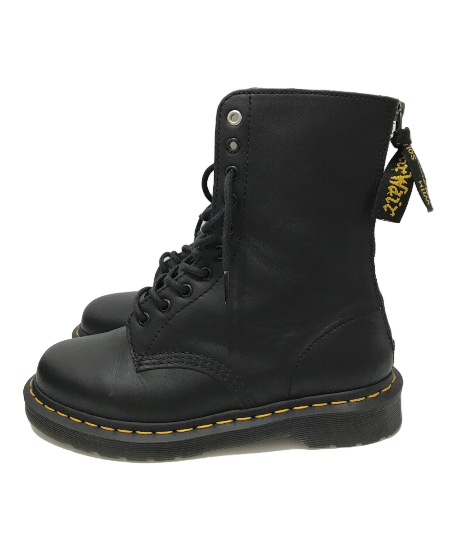 中古・古着通販】Dr.Martens (ドクターマーチン) Y's (ワイズ) Y's 10 EYEブーツ ブラック  サイズ:UK6｜ブランド・古着通販 トレファク公式【TREFAC FASHION】スマホサイト