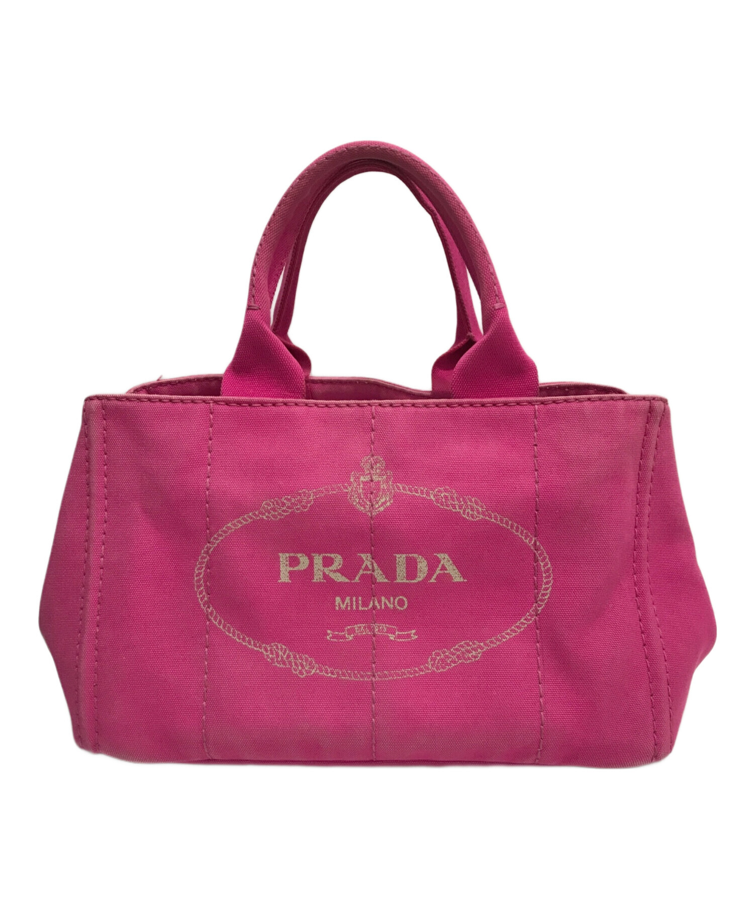 中古・古着通販】PRADA (プラダ) カナパハンドバッグ ピンク｜ブランド・古着通販 トレファク公式【TREFAC FASHION】スマホサイト