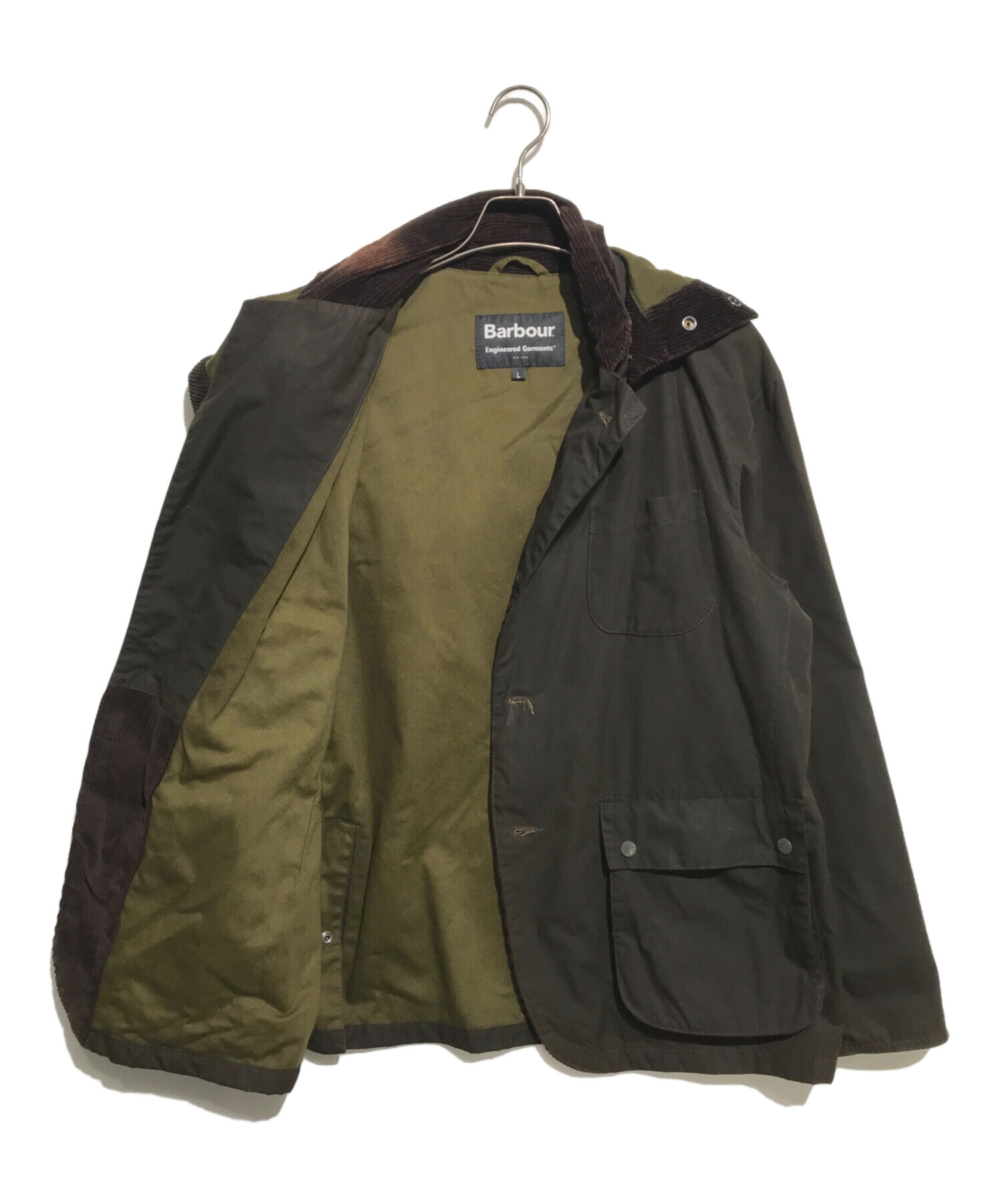 中古・古着通販】Barbour (バブアー) Engineered Garments (エンジニアド ガーメンツ) 別注UPLAND JACKET  ブラウン サイズ:L｜ブランド・古着通販 トレファク公式【TREFAC FASHION】スマホサイト