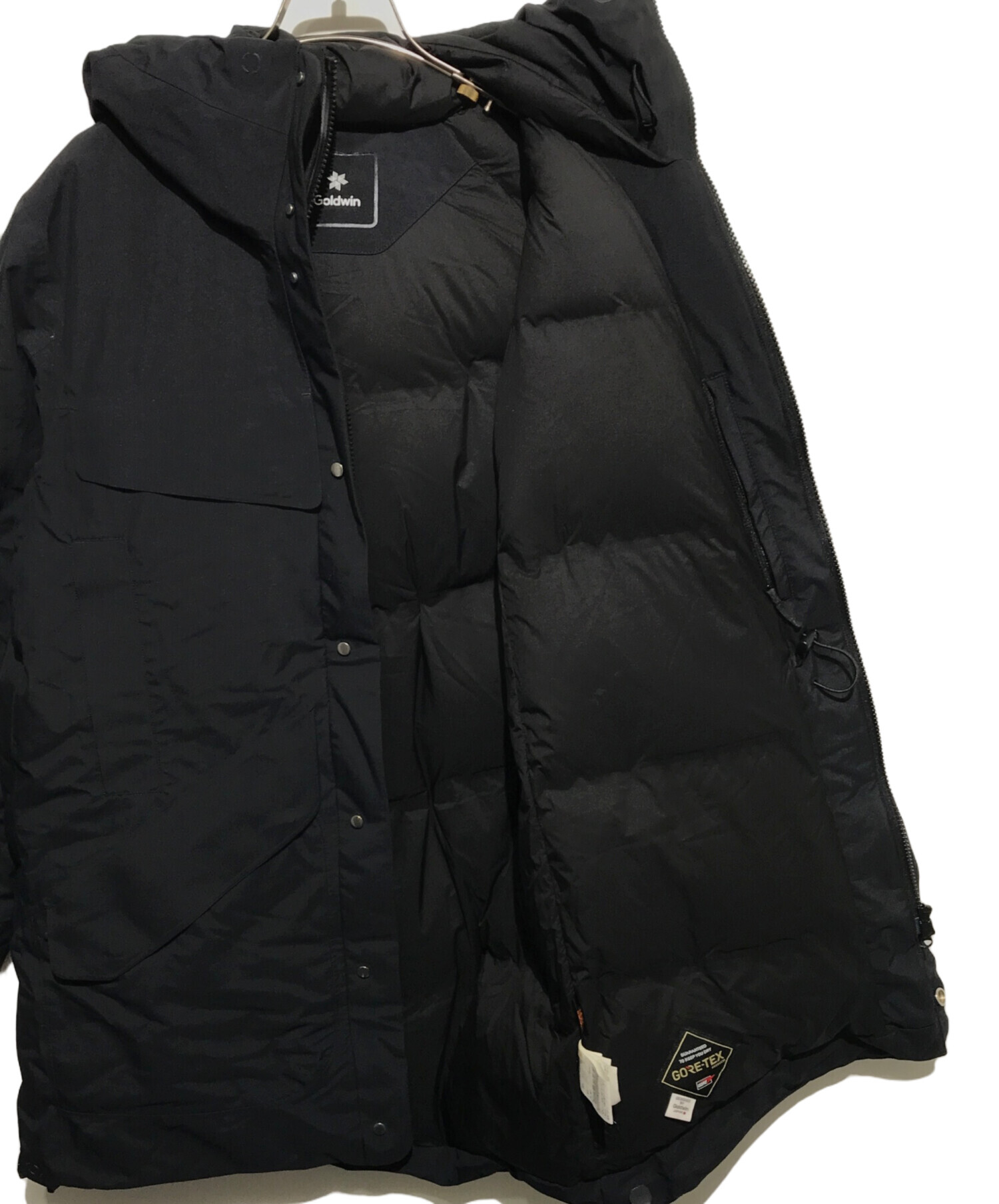 中古・古着通販】GOLDWIN (ゴールドウイン) HOODED SPUR DOWN COAT ブラック サイズ:S｜ブランド・古着通販  トレファク公式【TREFAC FASHION】スマホサイト