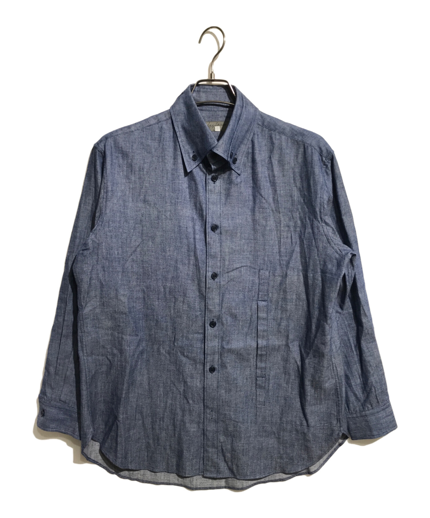 中古・古着通販】Yohji Yamamoto pour homme (ヨウジヤマモト プールオム) 二重襟ボタンダウンシャツ ブルー  サイズ:3｜ブランド・古着通販 トレファク公式【TREFAC FASHION】スマホサイト