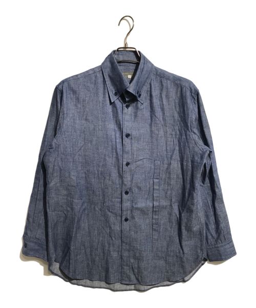 中古・古着通販】Yohji Yamamoto pour homme (ヨウジヤマモト プールオム) 二重襟ボタンダウンシャツ ブルー  サイズ:3｜ブランド・古着通販 トレファク公式【TREFAC FASHION】スマホサイト