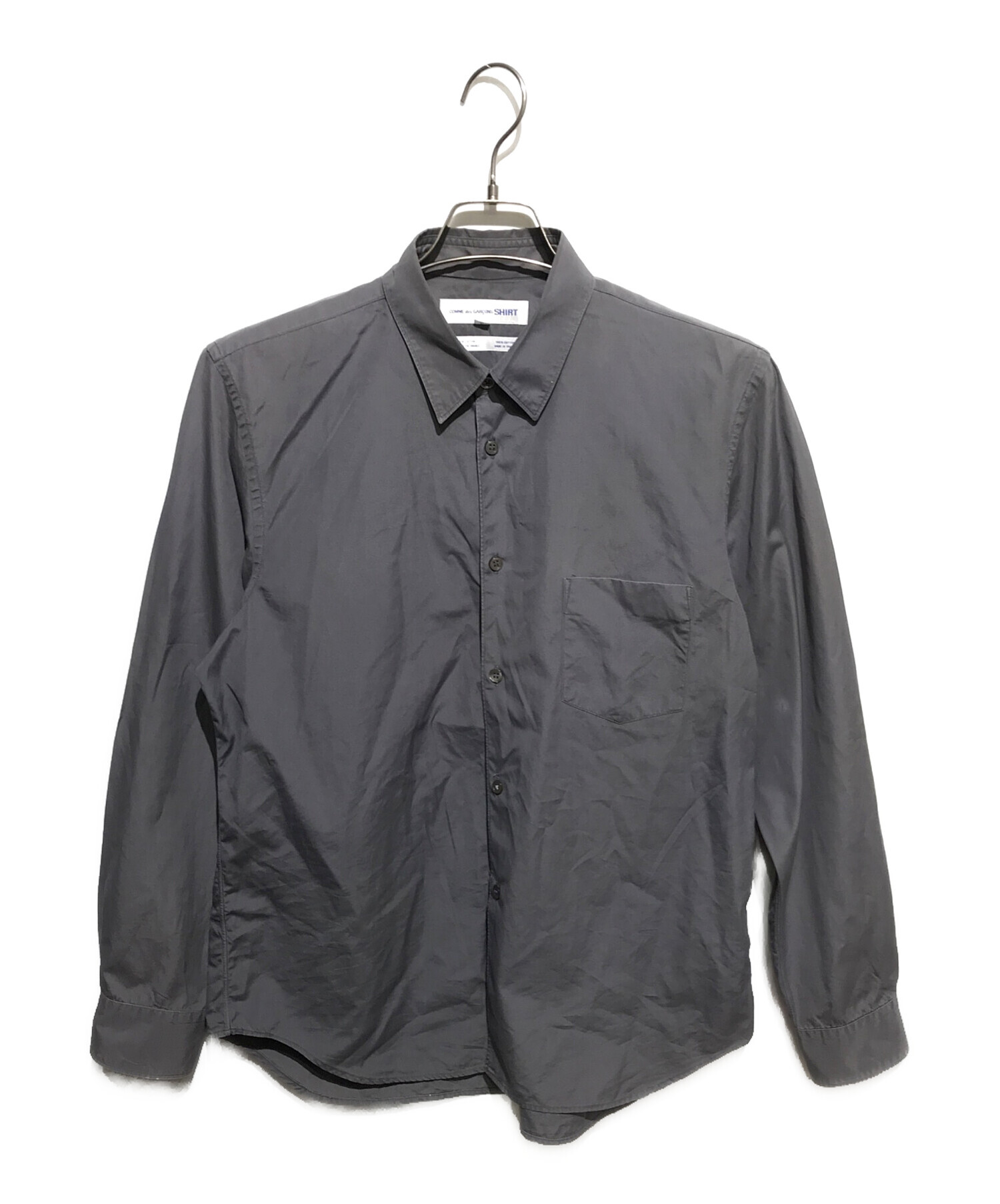 中古・古着通販】COMME des GARCONS SHIRT (コムデギャルソンシャツ) コットンシャツ グレー サイズ:L｜ブランド・古着通販  トレファク公式【TREFAC FASHION】スマホサイト