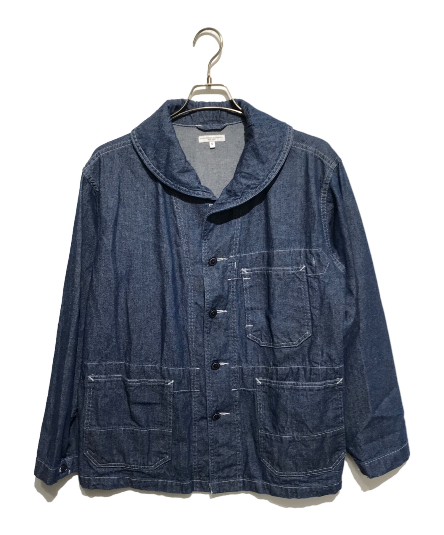 中古・古着通販】Engineered Garments (エンジニアド ガーメンツ) ショールカラージャケット インディゴ  サイズ:S｜ブランド・古着通販 トレファク公式【TREFAC FASHION】スマホサイト