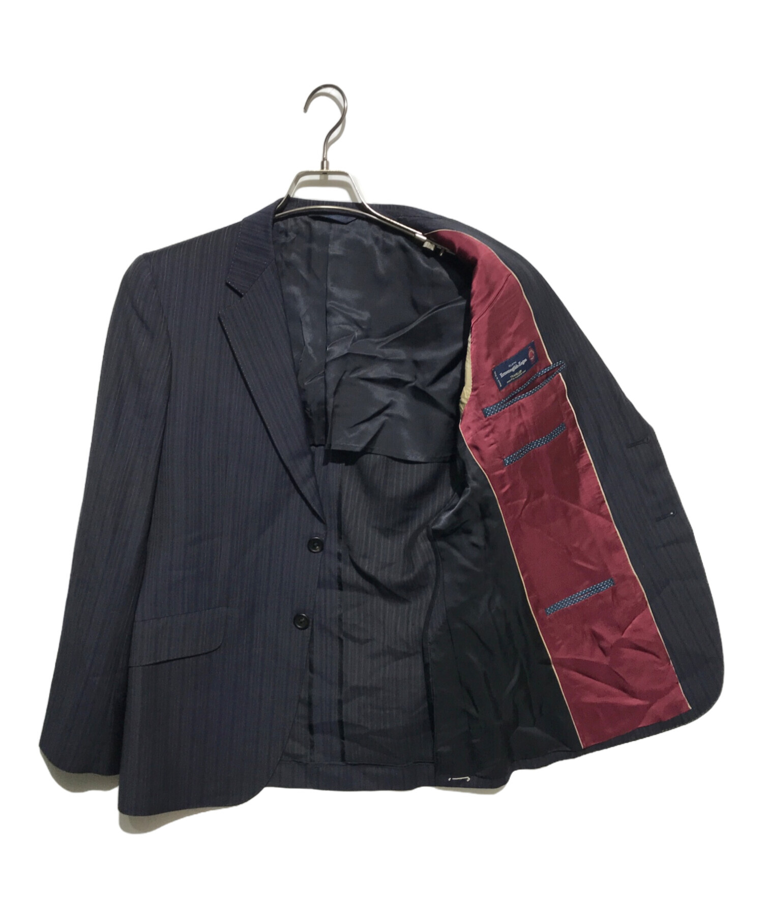 Paul Smith COLLECTION (ポールスミス コレクション) ストライプ3ピーススーツ ネイビー サイズ:M