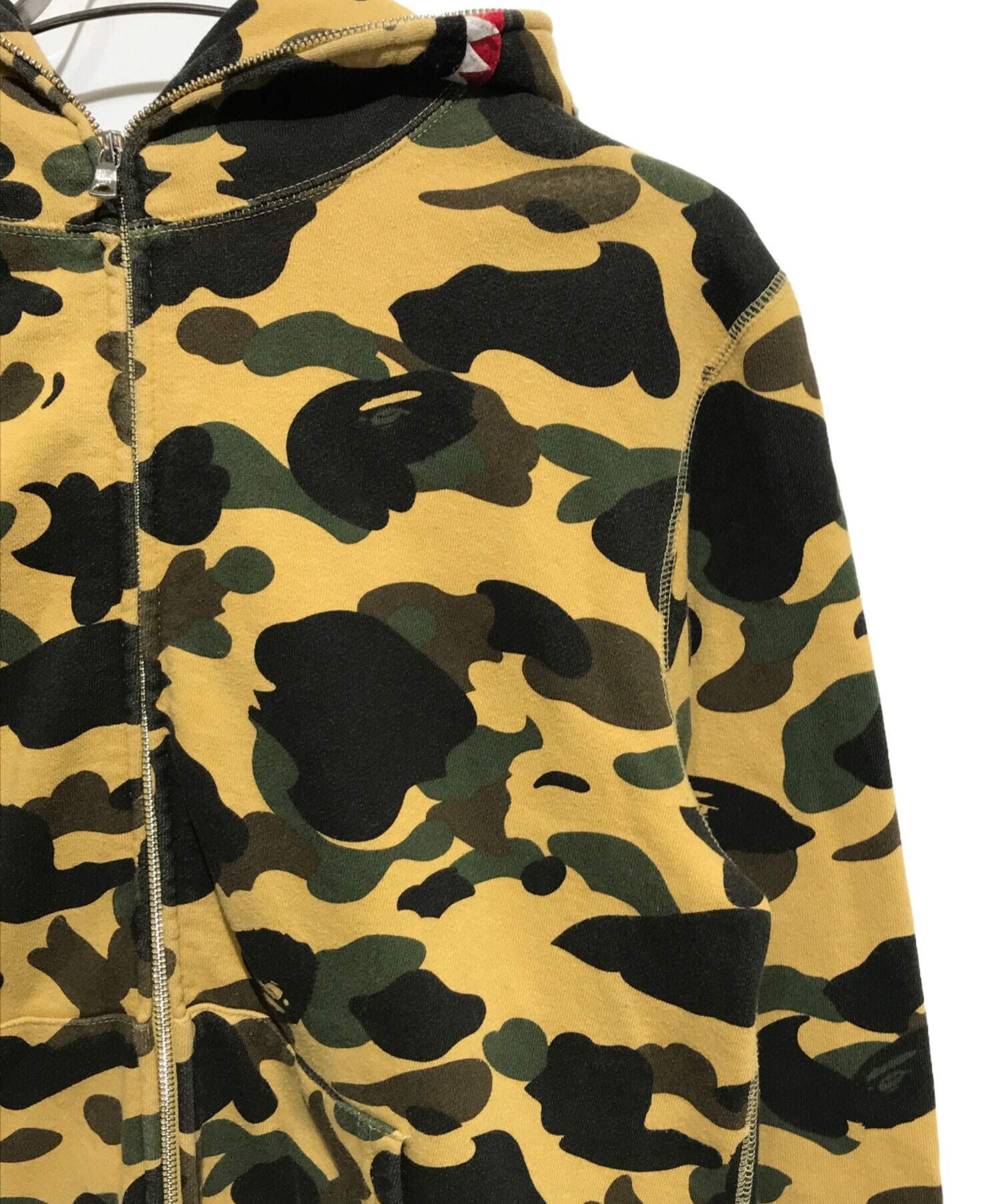 A BATHING APE (アベイシングエイプ) 1STカモシャークジップパーカー ベージュ サイズ:XL