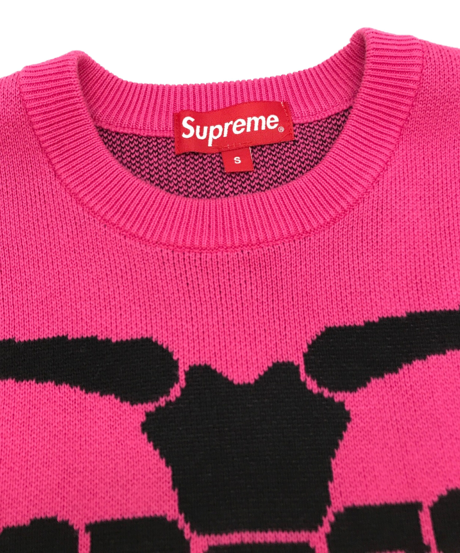 SUPREME (シュプリーム) Bones Sweater / ボーンニットセーター ピンク サイズ:S