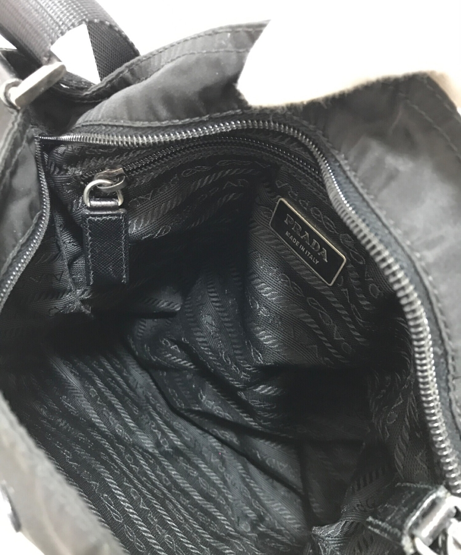 中古・古着通販】PRADA (プラダ) ナイロンバッグ ブラック｜ブランド