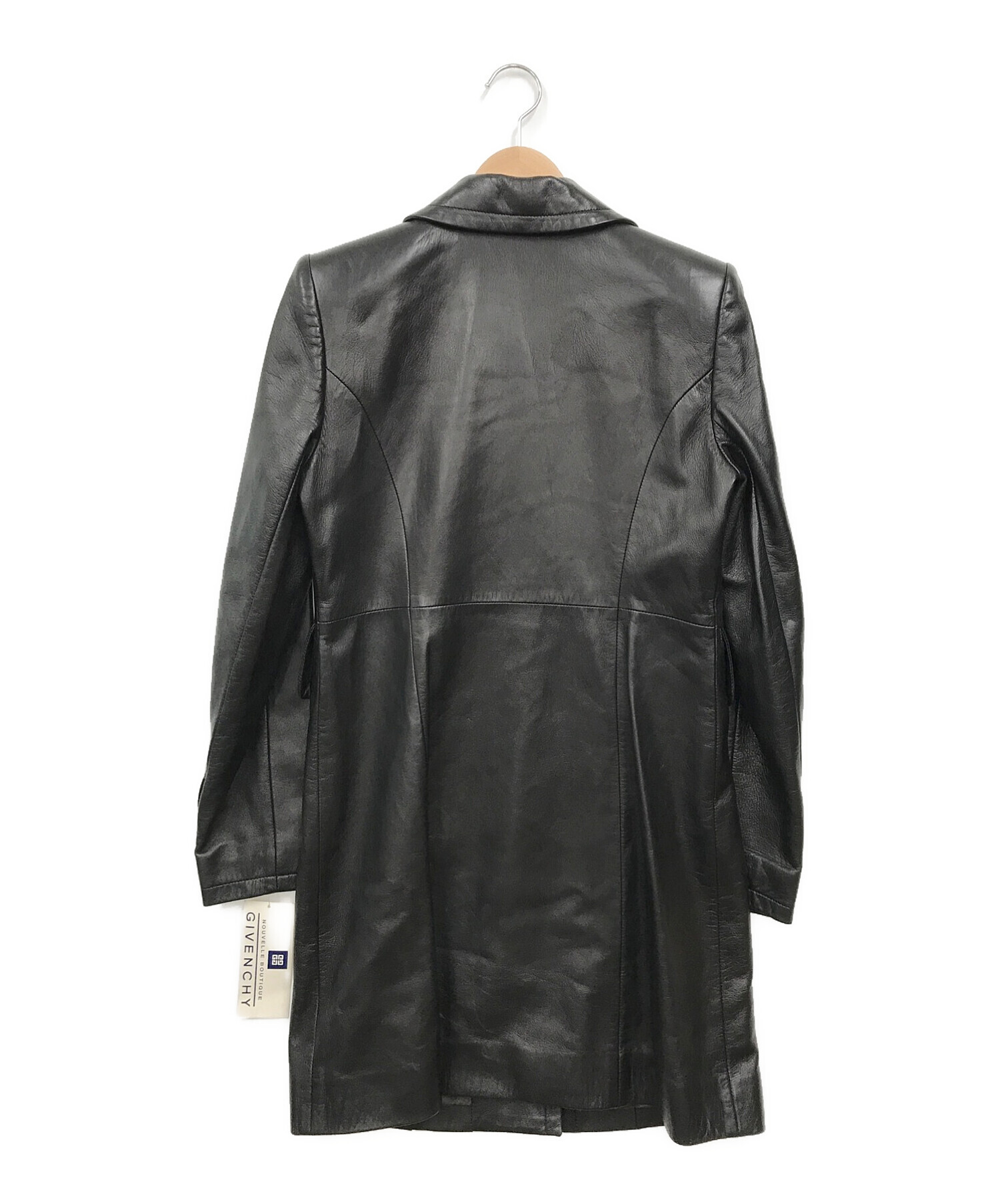 中古・古着通販】GIVENCHY (ジバンシィ) レザーコート ブラック サイズ