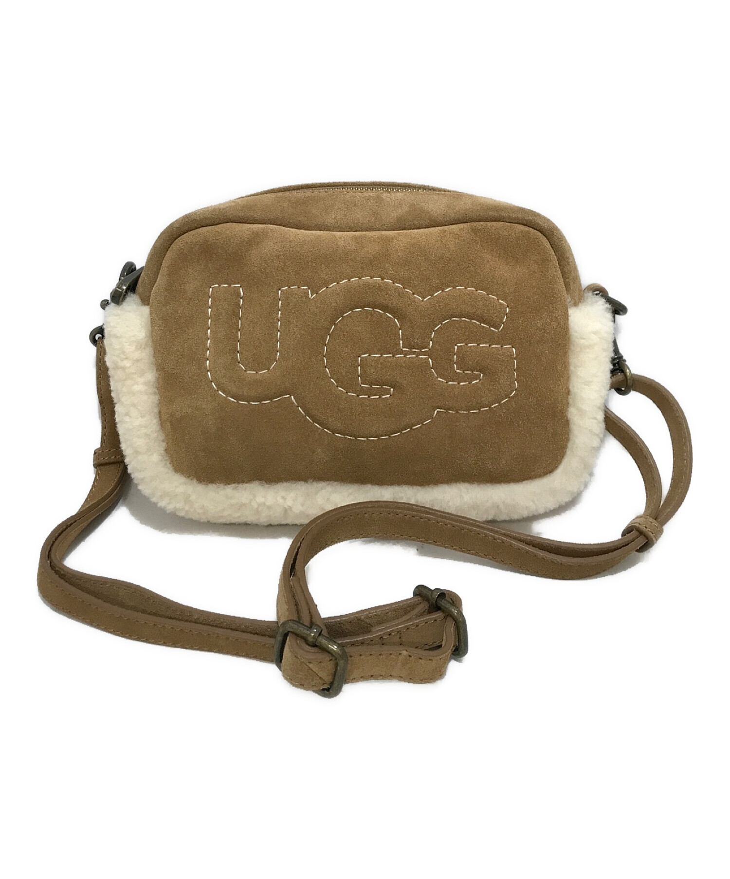 UGG (アグ) ボアショルダーバッグ ブラウン