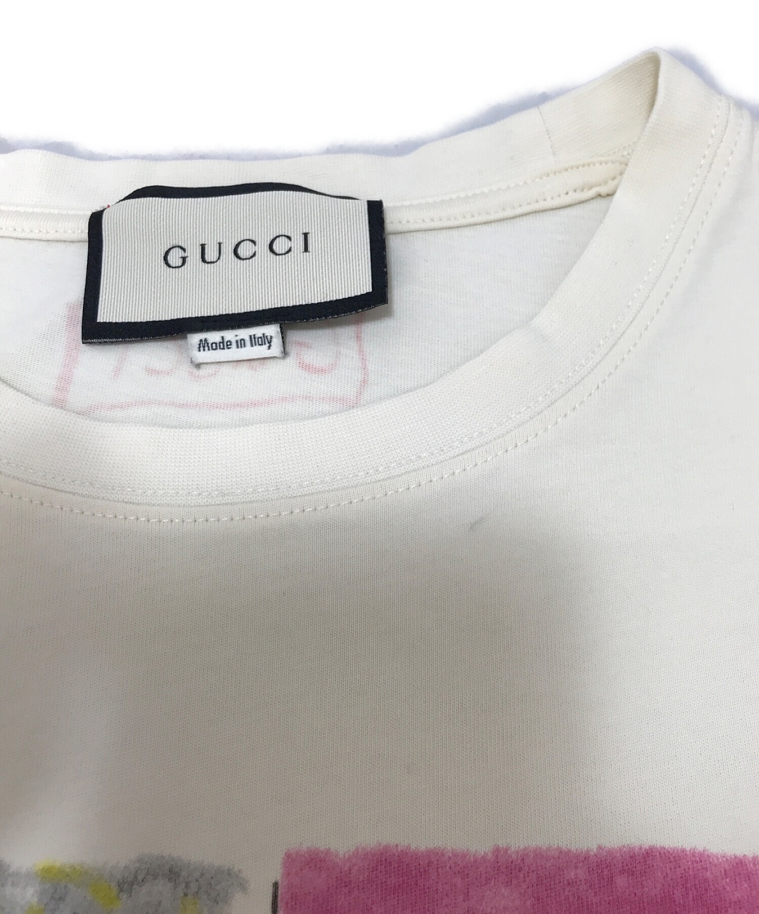 GUCCI (グッチ) Tシャツ ベージュ サイズ:XS