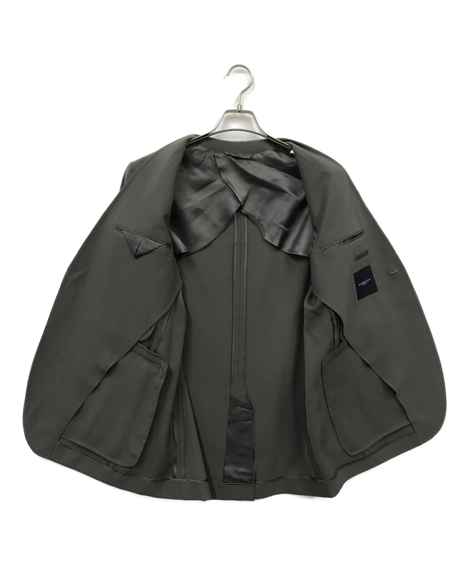 中古・古着通販】RAINMAKER (レインメーカー) NO COLLAR JACKET モス