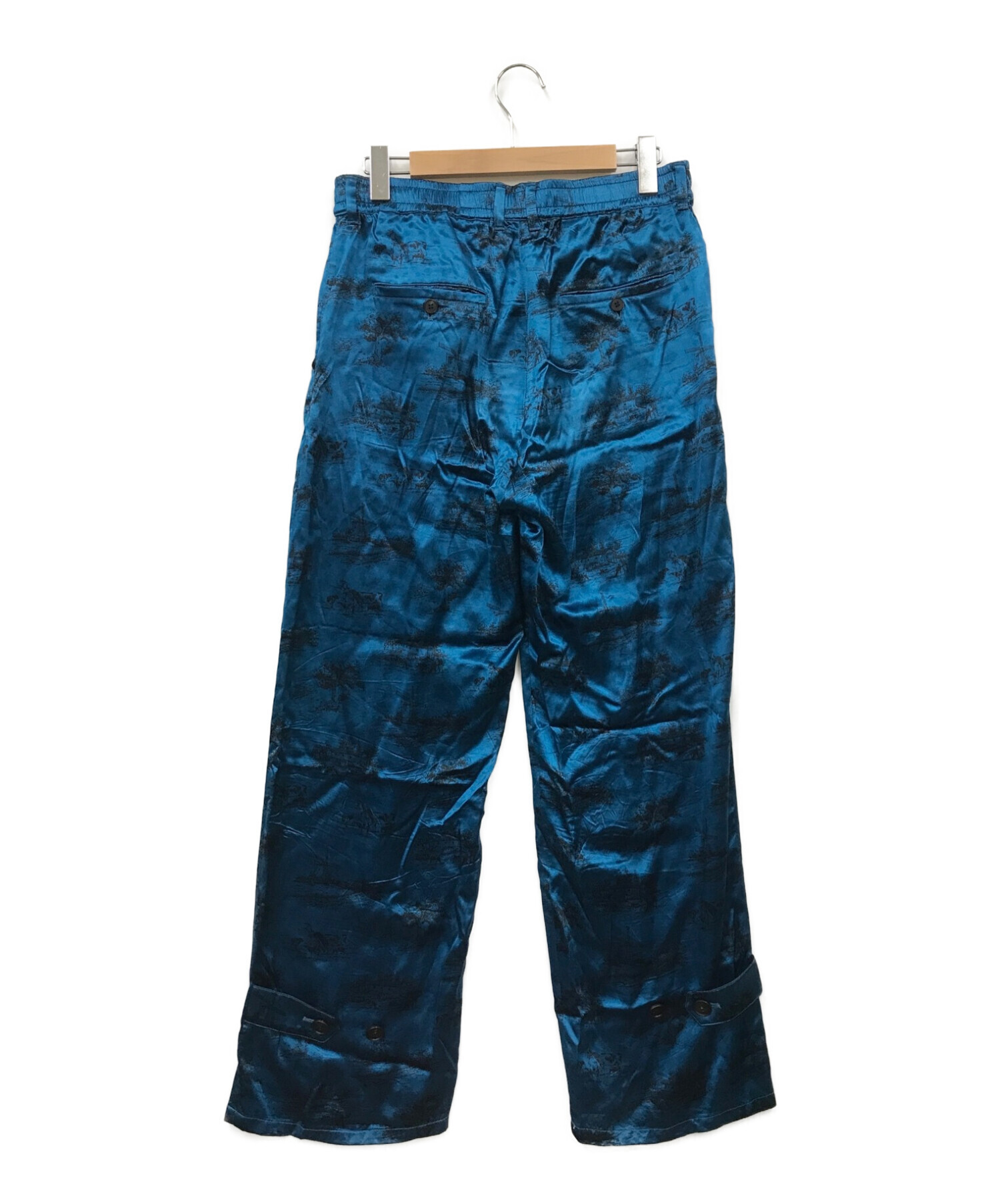 MATSUFUJI (マツフジ) DAYDREAM Prinnted Trousers ブルー サイズ:3