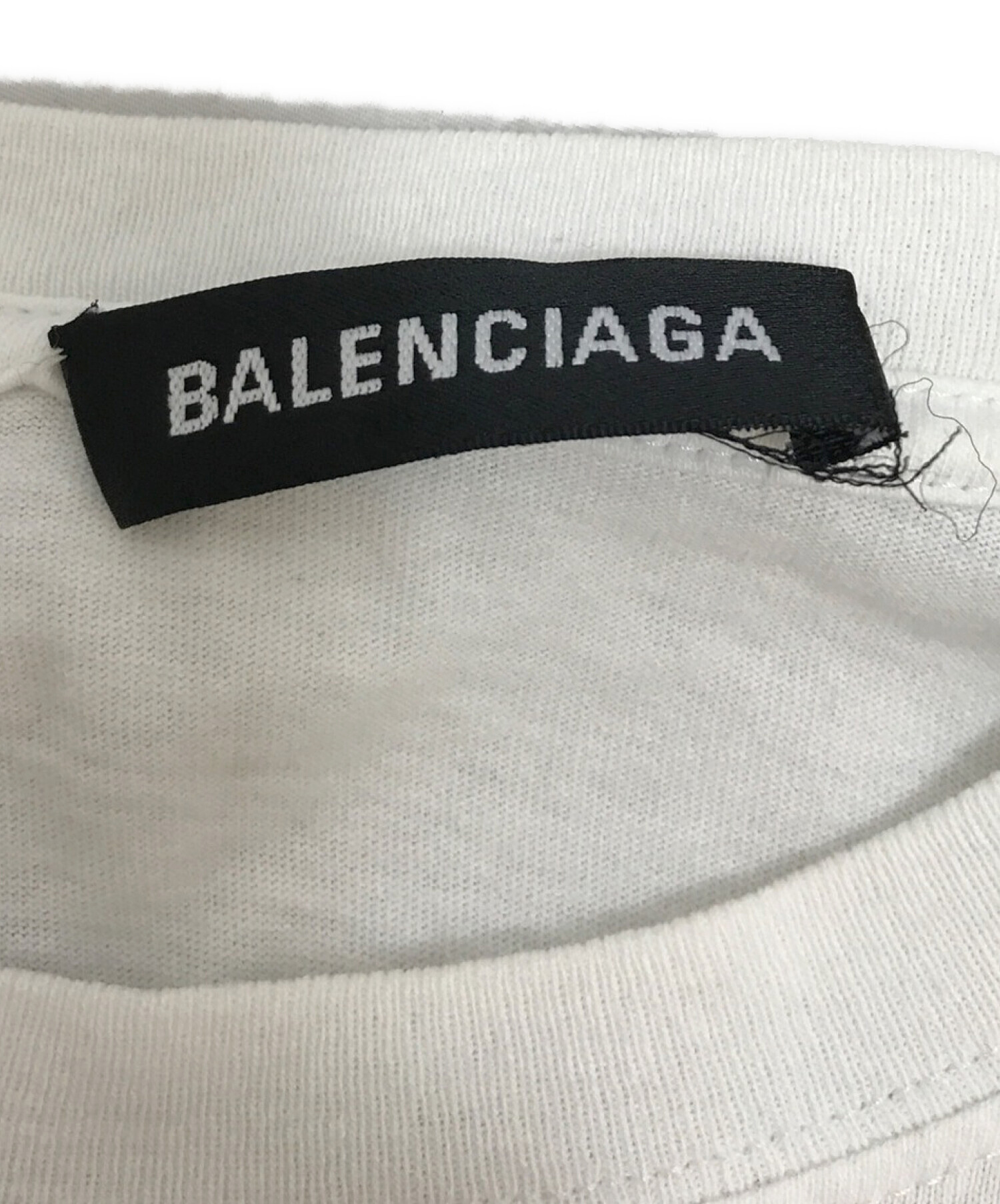 ブラックbalenciaga タトゥーロゴ Tシャツ