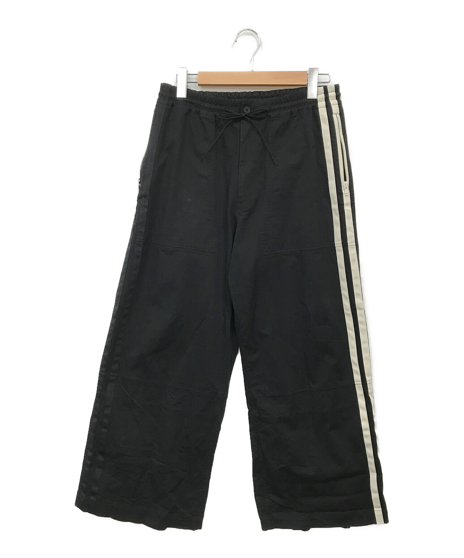 Y-3 (ワイスリー) M 3 STP GABARDINE WIDE PANTS ブラック サイズ:S