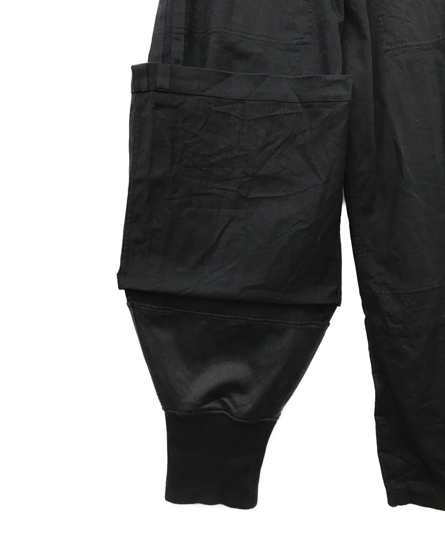 Y-3 (ワイスリー) M 3 STP GABARDINE WIDE PANTS ブラック サイズ:S