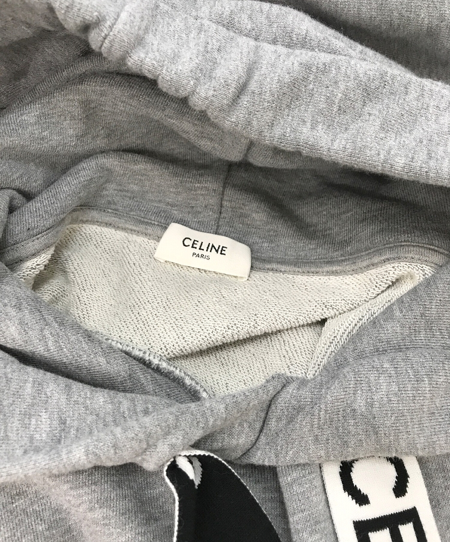 中古・古着通販】CELINE (セリーヌ) プルオーバーパーカー グレー