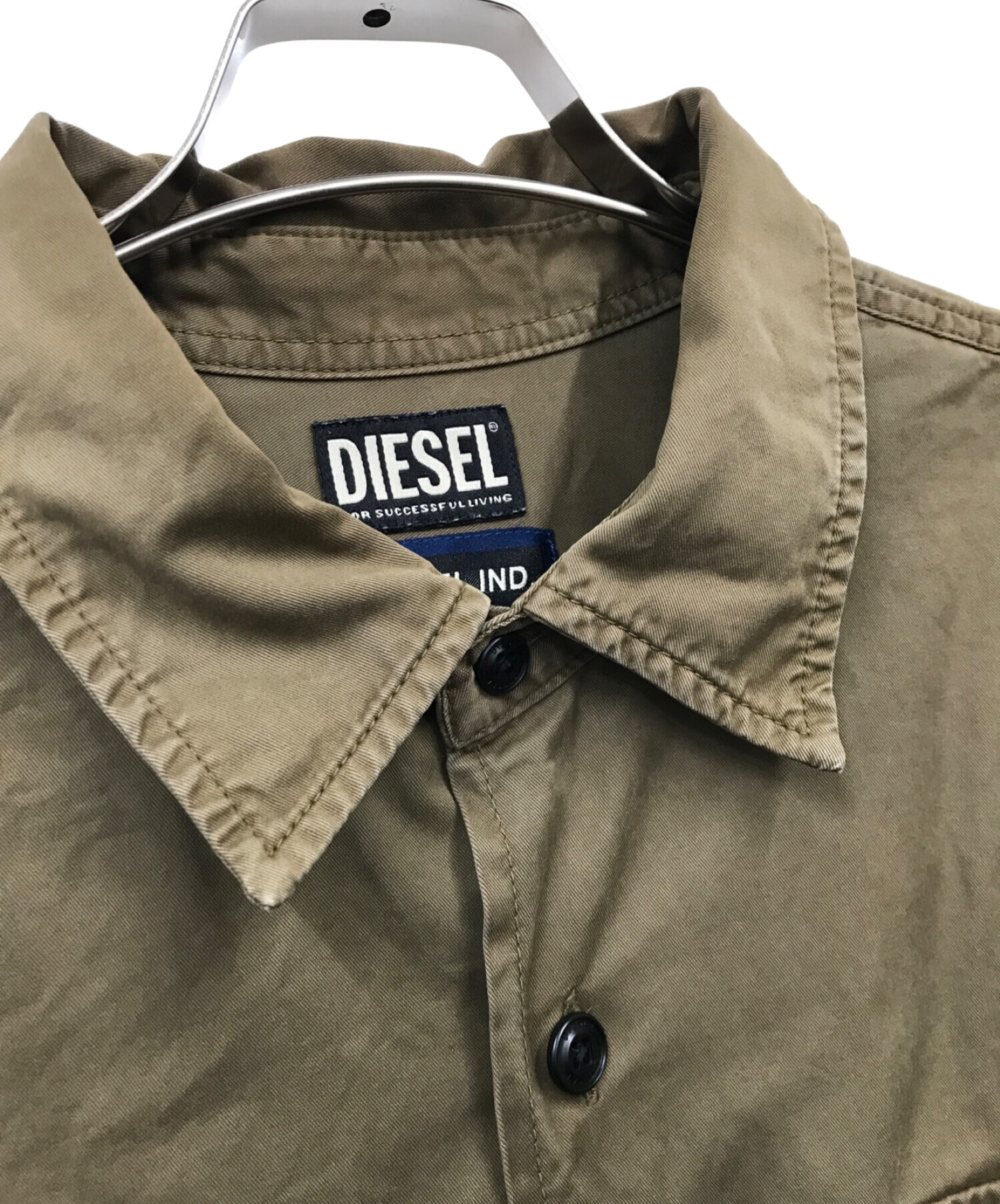 中古・古着通販】DIESEL (ディーゼル) シャツジャケット ベージュ