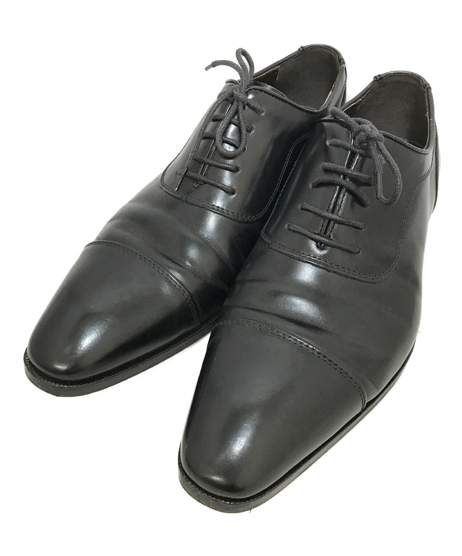 靴/シューズmadras MDL4047キップ革ストレートチップビジネス。黒色。25.5cm