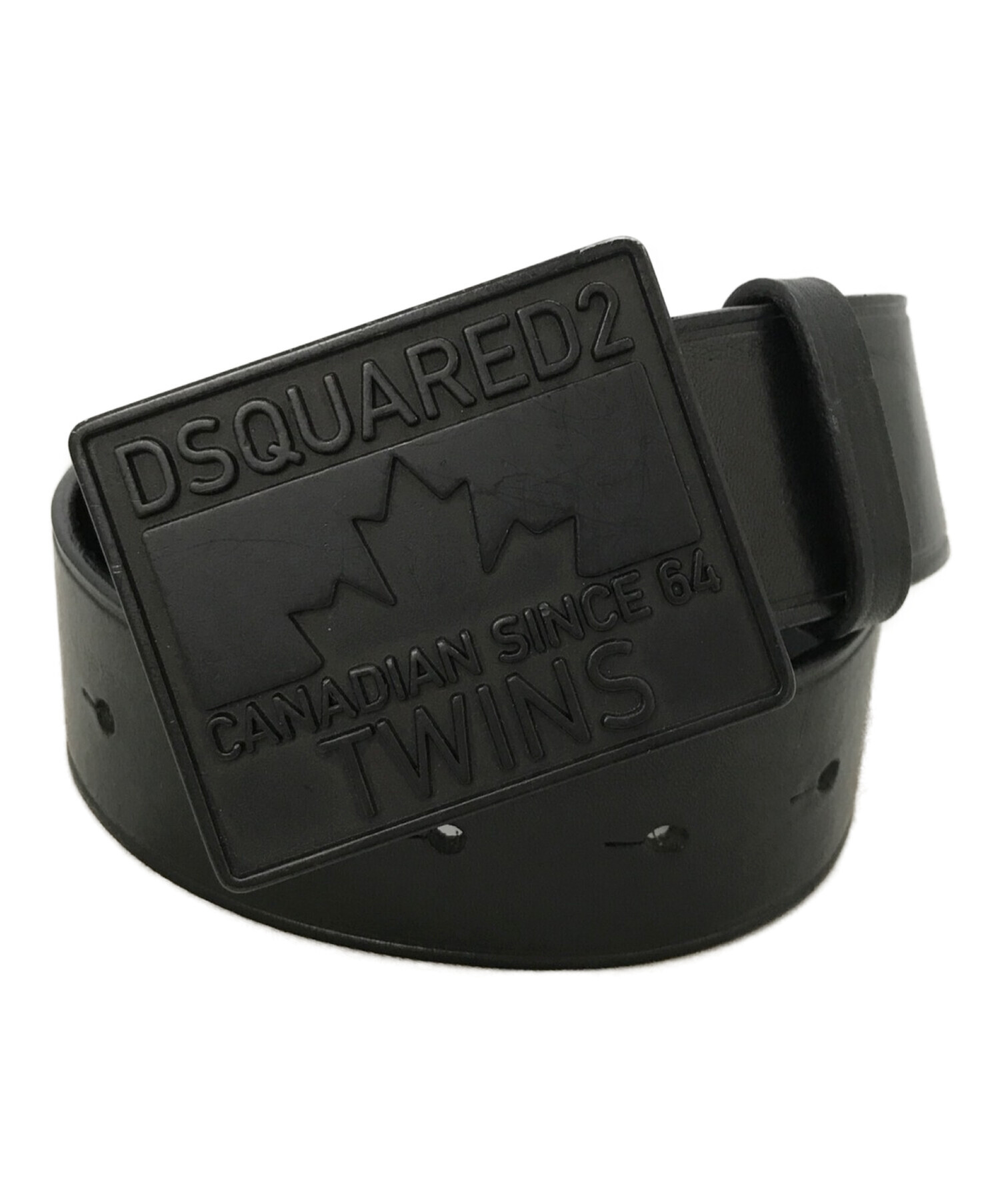 DSQUARED2 (ディースクエアード) ロゴベルト ブラック サイズ:80
