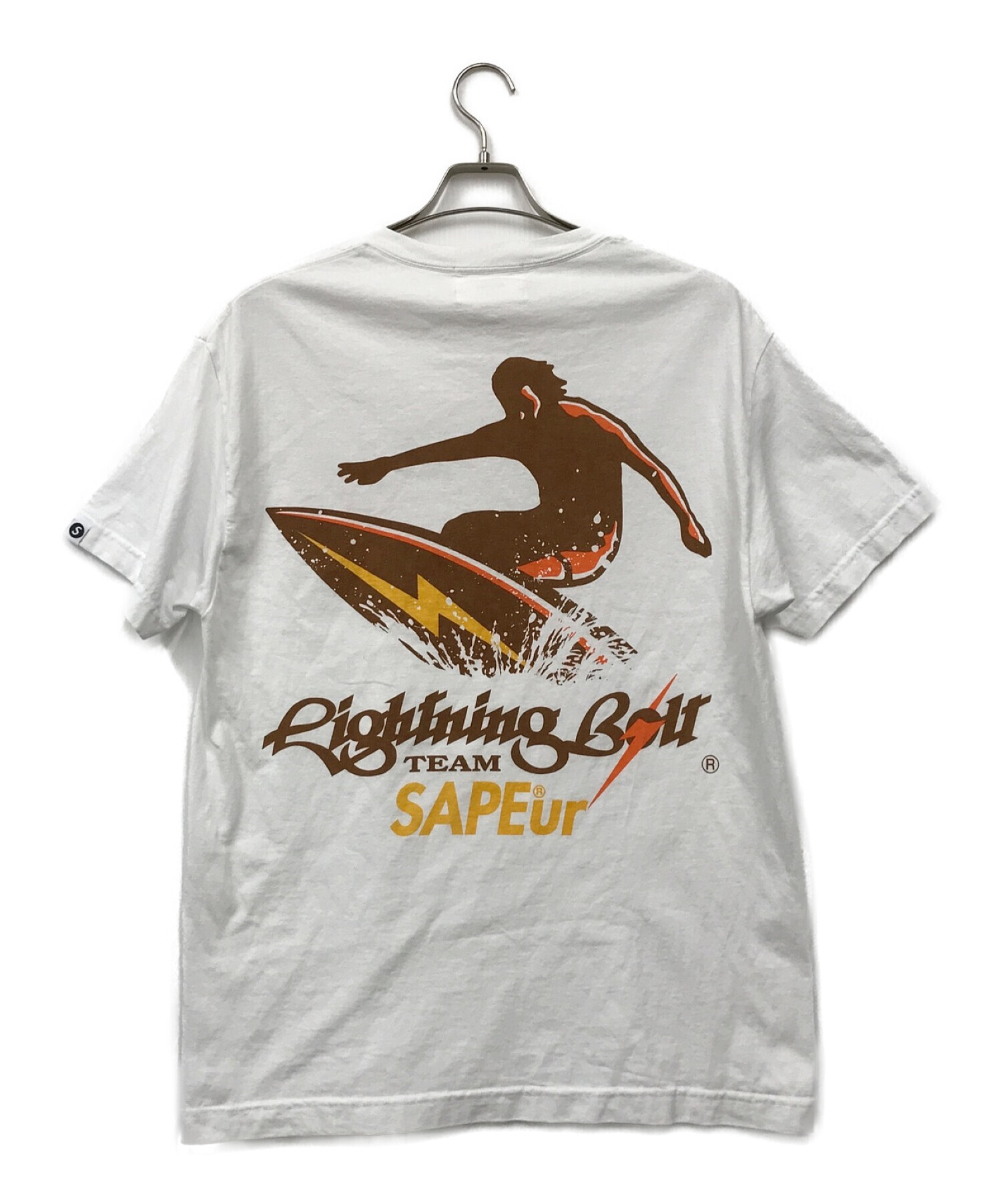 SAPEur (サプール) LightningBolt S/S Tee（ライトニング ボルト シャツ） ホワイト サイズ:L