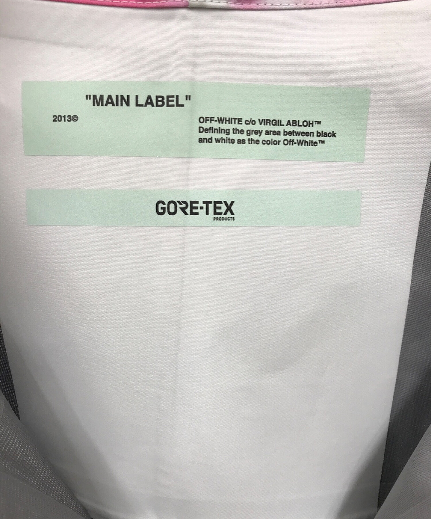 中古・古着通販】OFFWHITE (オフホワイト) Printed Zip-up Goretex