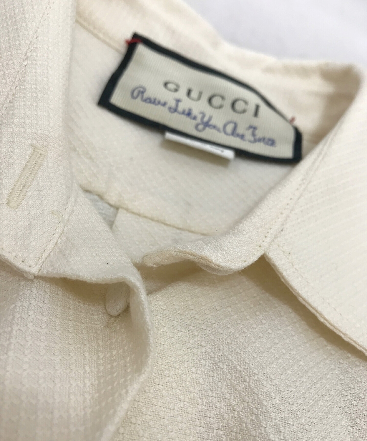 中古・古着通販】GUCCI (グッチ) シャツ ホワイト サイズ:44｜ブランド