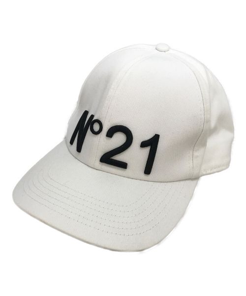 ヌメロヴェントゥーノ N°21 キャップ 帽子 白 デカ文字