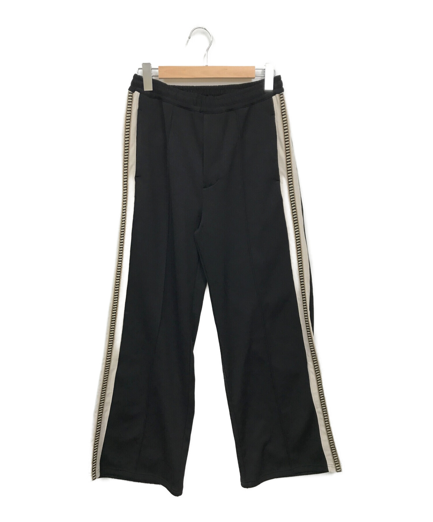 SASQUATCHfabrix. (サスクワッチファブリックス) FLARE SILHOUETTE TRACK PANTS（フレア シルエット  トラック パンツ） ブラック サイズ:Medium