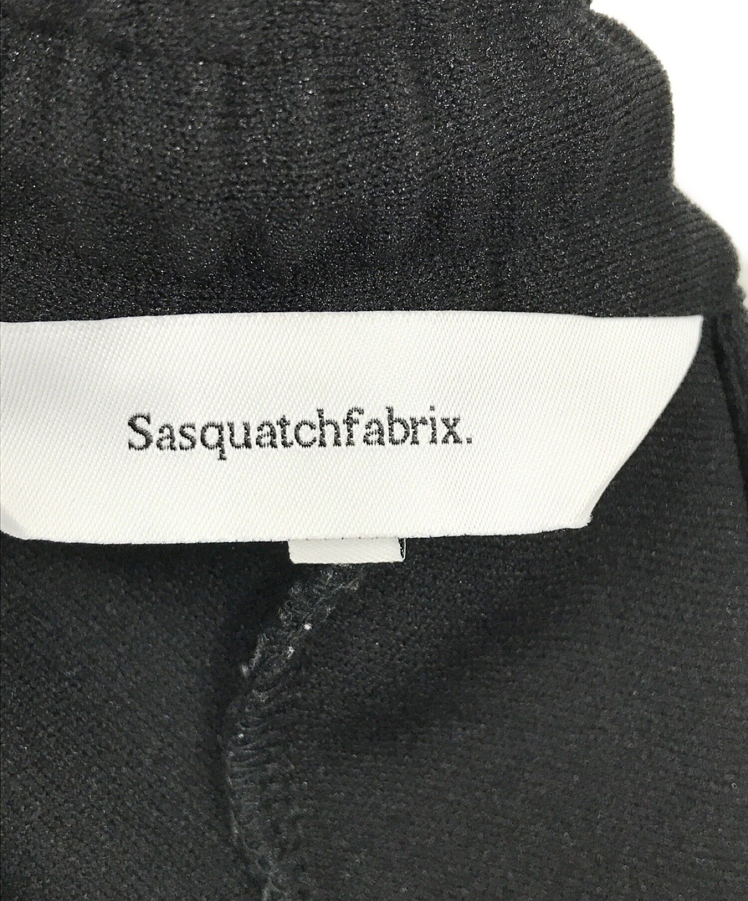 SASQUATCHfabrix. (サスクワッチファブリックス) FLARE SILHOUETTE TRACK PANTS（フレア シルエット  トラック パンツ） ブラック サイズ:Medium