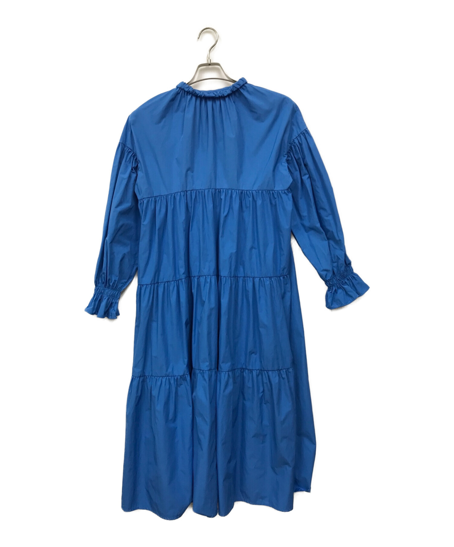 machatt (マチャット) リボンバックティアードドレス ブルー サイズ:FREE