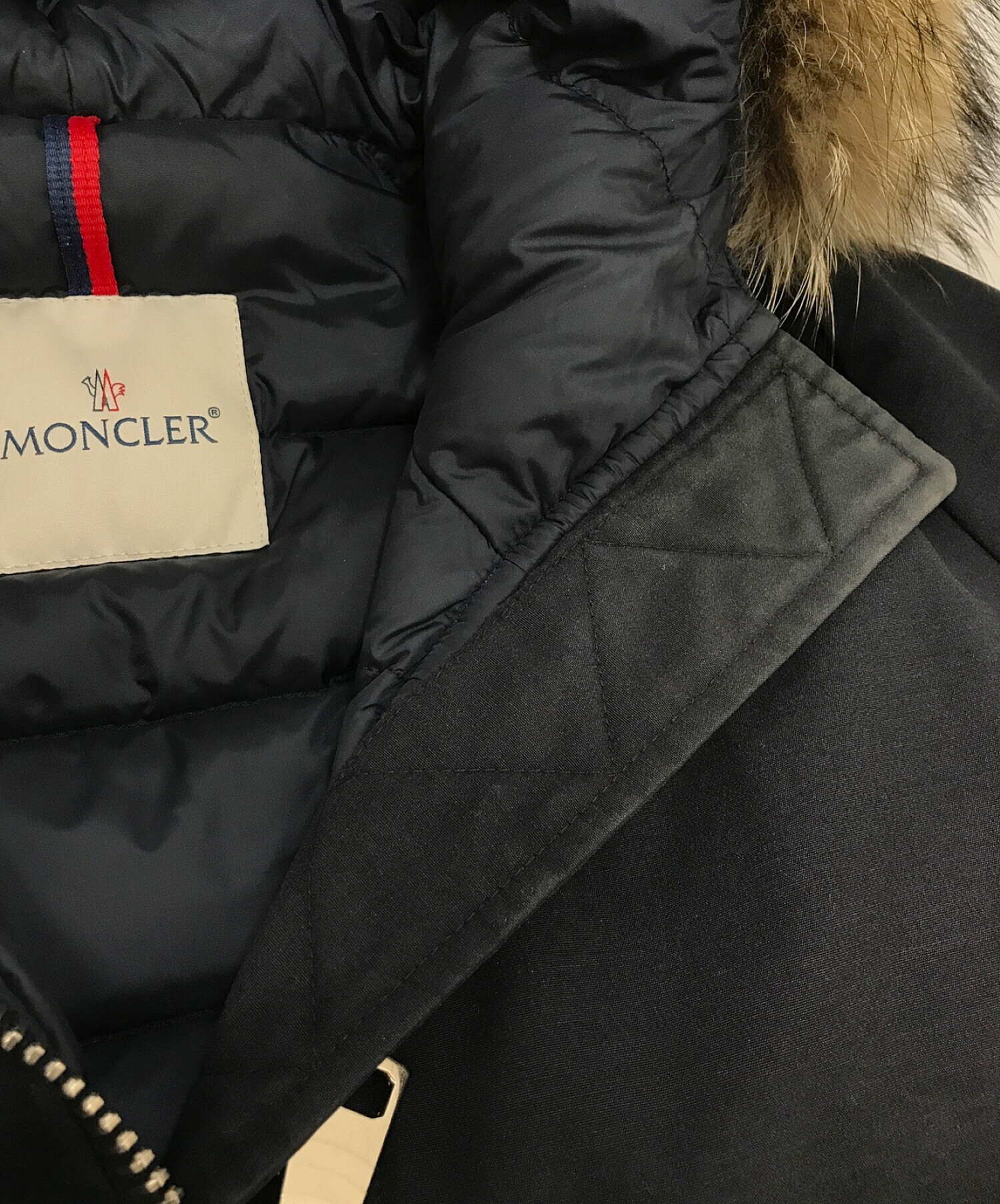 中古・古着通販】MONCLER (モンクレール) ダウンコート ネイビー