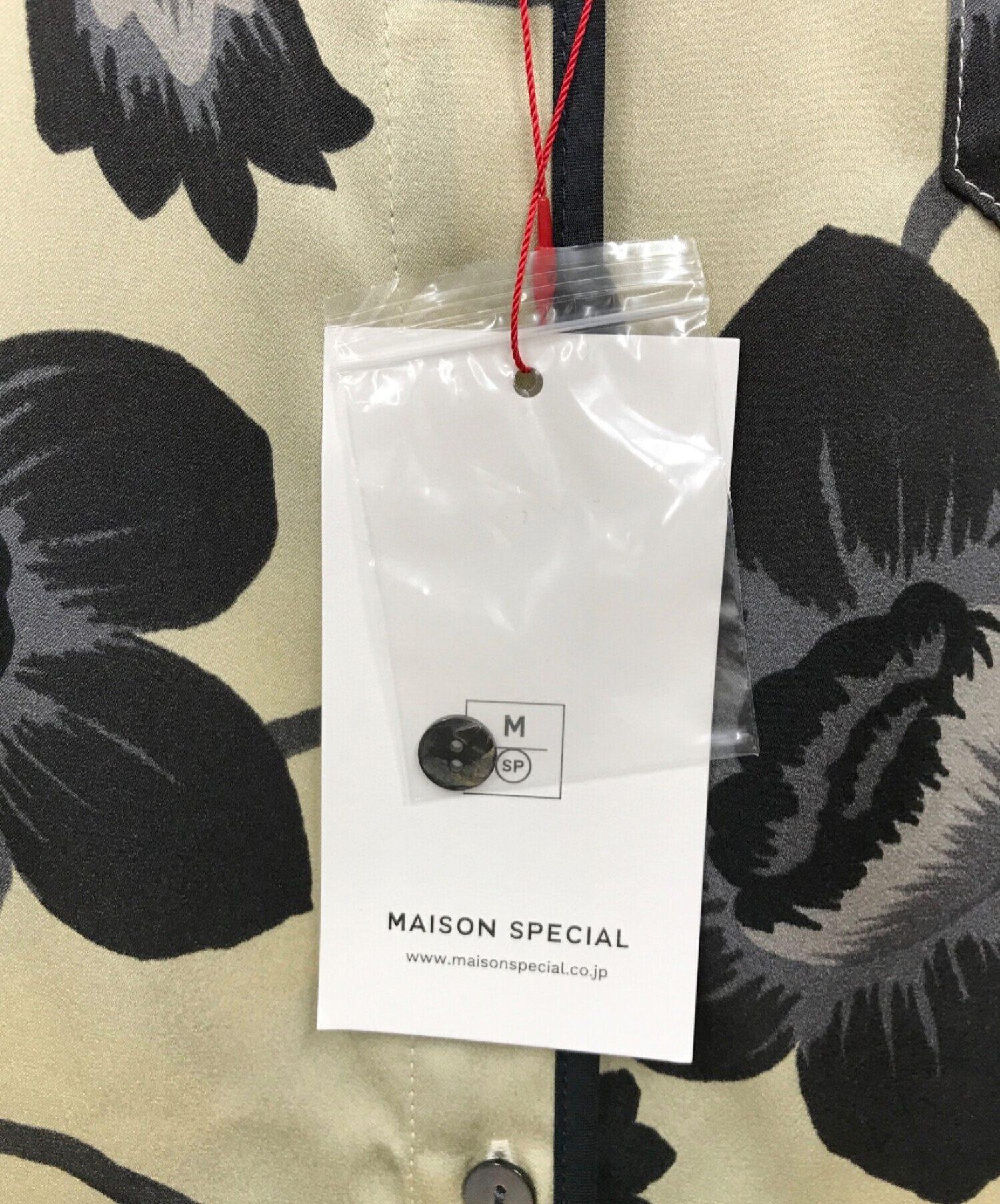 MAISON SPECIAL (メゾンスペシャル) オリエンタルフラワープリントシャツ ベージュ サイズ:FREE 未使用品