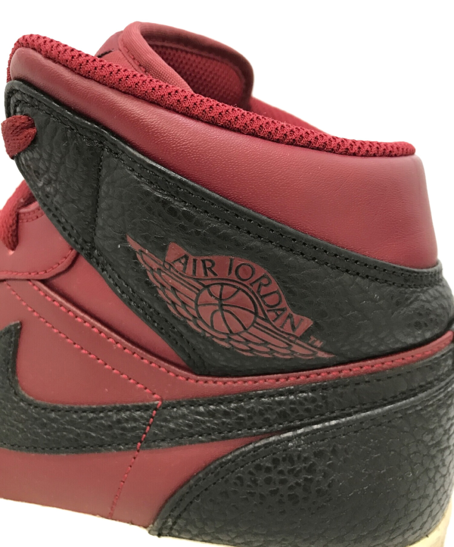 NIKE (ナイキ) Air Jordan 1 Mid 'Reverse Banned'（エアジョーダン1ミッドリバースバーンド） レッド サイズ:28