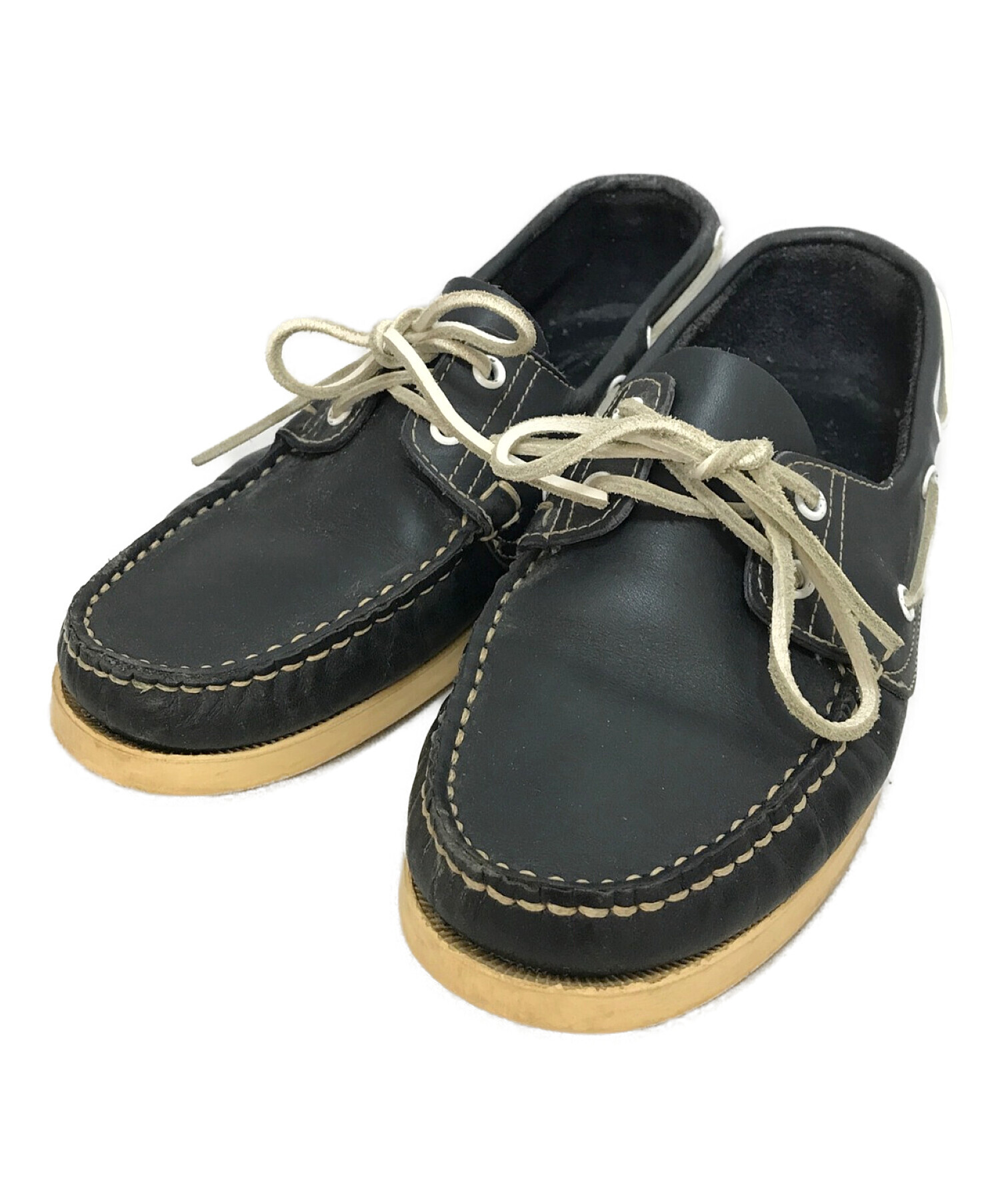 中古・古着通販】PARABOOT (パラブーツ) デッキシューズ ネイビー