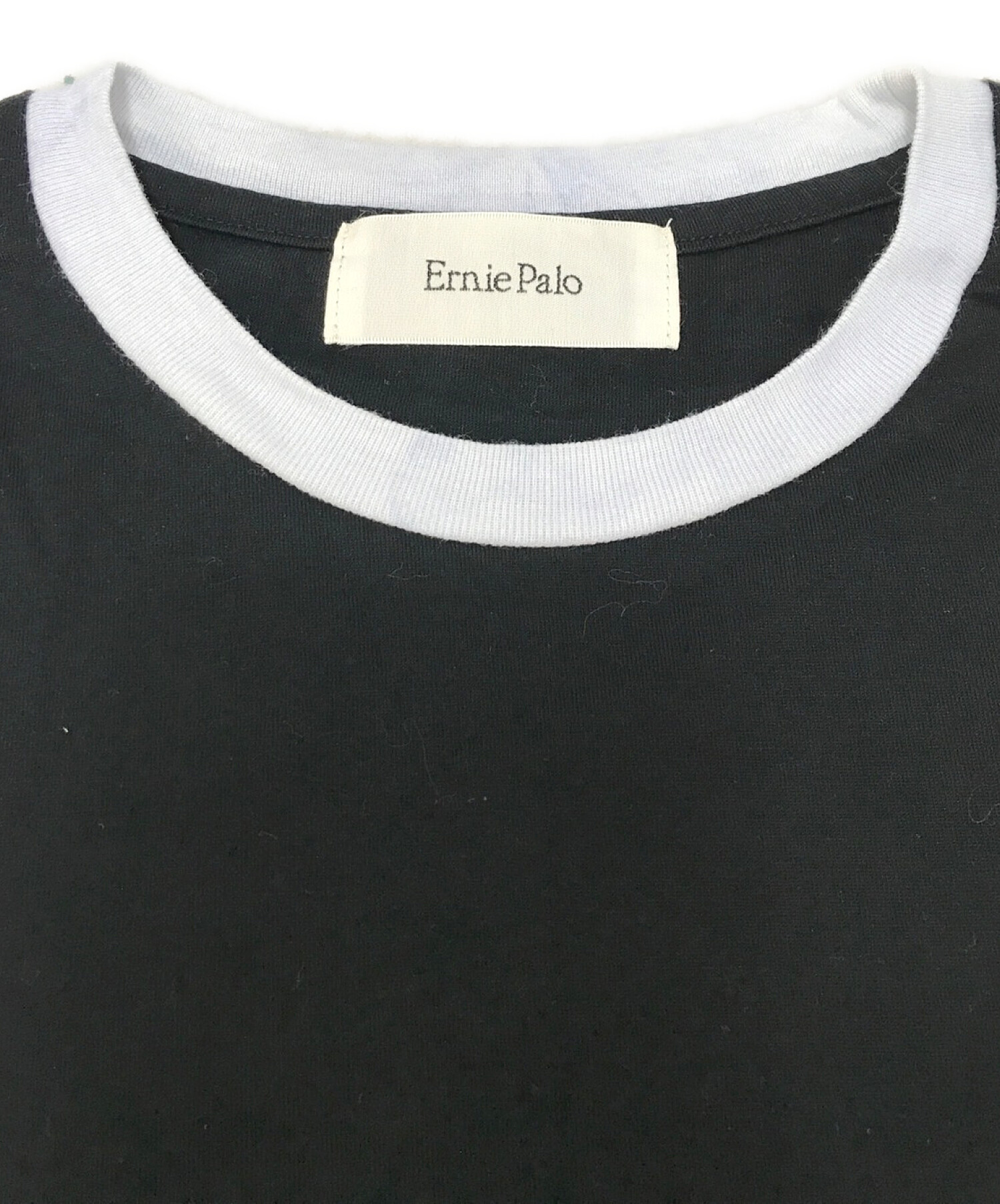 中古・古着通販】Ernie Palo (アーニーパロ) リンガーTシャツ ブラック サイズ:F｜ブランド・古着通販 トレファク公式【TREFAC  FASHION】スマホサイト