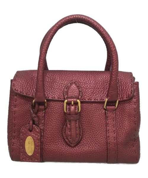 中古・古着通販】FENDI (フェンディ) セレリアミニリンダバッグ レッド