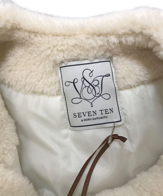 中古・古着通販】SEVEN TEN by MIHO KAWAHITO (セブン テン バイ ミホ カワヒト) ボアロングケープ ホワイト  サイズ:M｜ブランド・古着通販 トレファク公式【TREFAC FASHION】スマホサイト