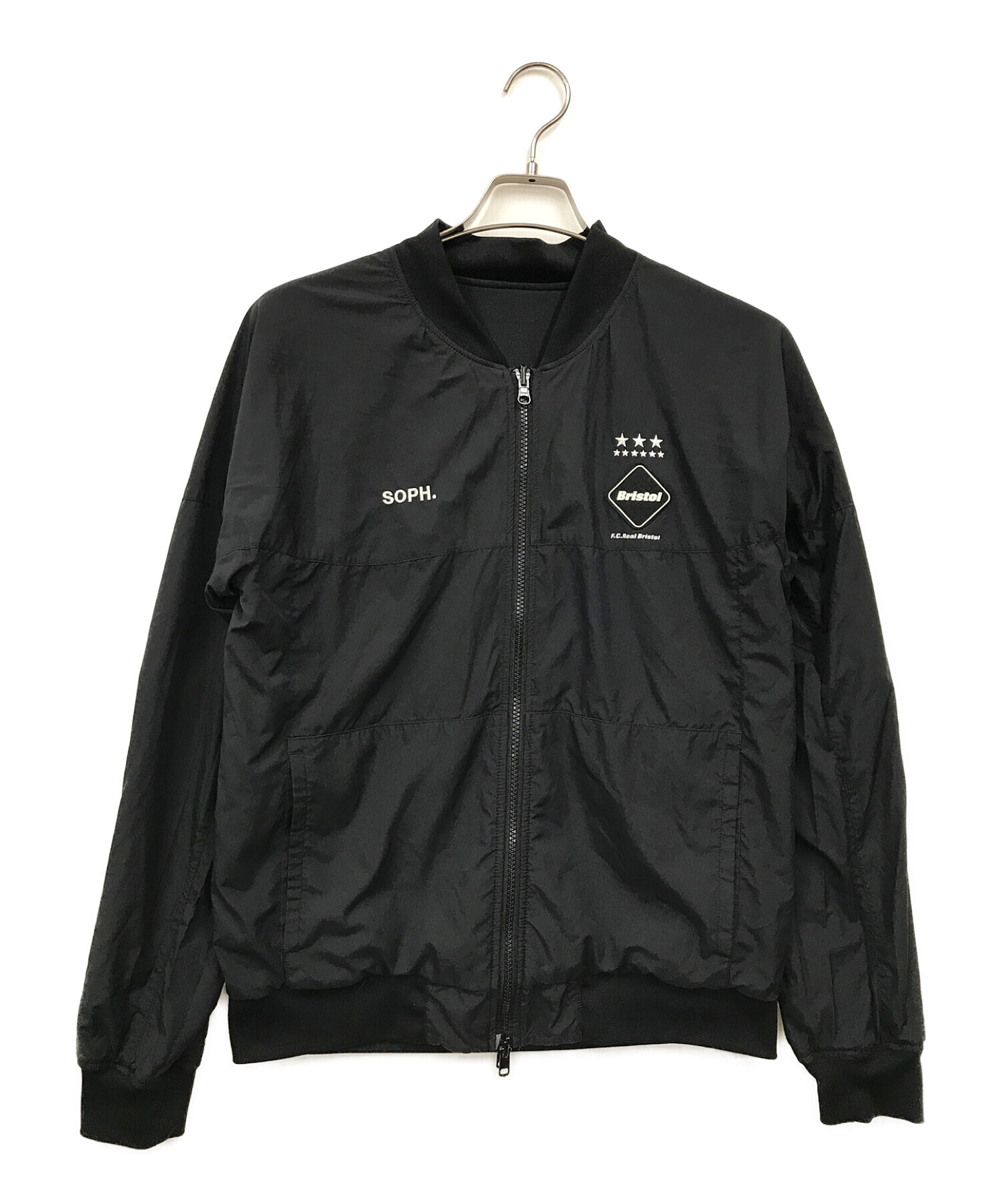 F.C.R.B. (エフシーアールビー) BIG LOGO REVERSIBLE PDK JACKET（ビッグロゴ リバーシブル PDK ジャケット）  ブラック サイズ:M