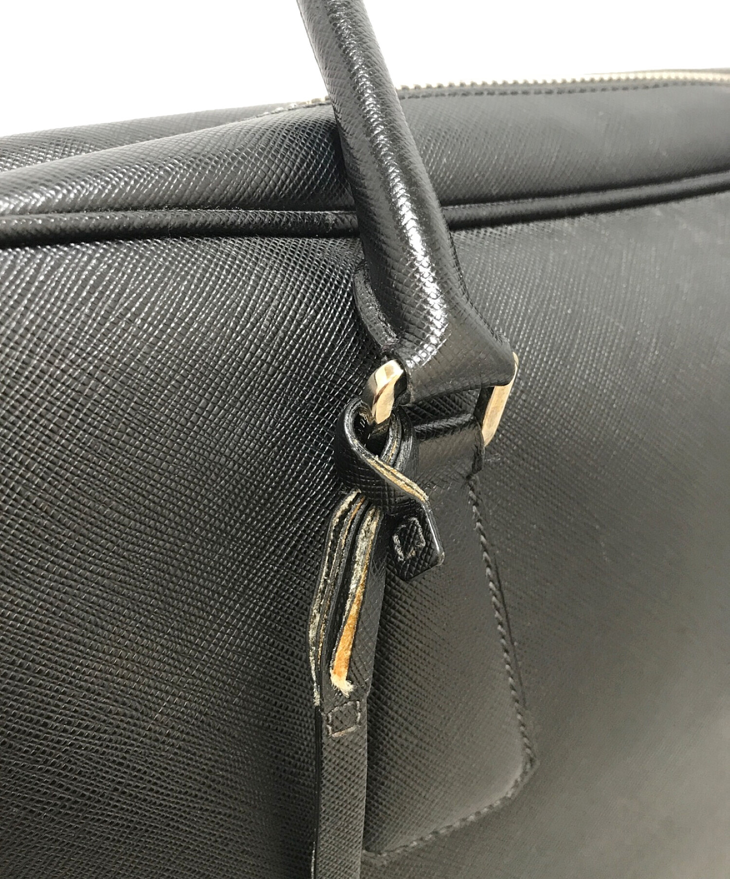 中古・古着通販】PRADA (プラダ) サフィアーノブリーフケース