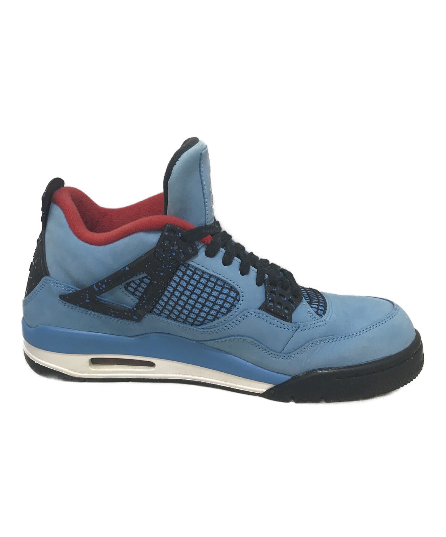 NIKE (ナイキ) TRAVIS SCOTT X AIR JORDAN 4 RETRO 'CACTUS JACK'（トラヴィス・スコット × ナイキ  エアジョーダン4 レトロ カクタスジャック ） スカイブルー サイズ:US9.5