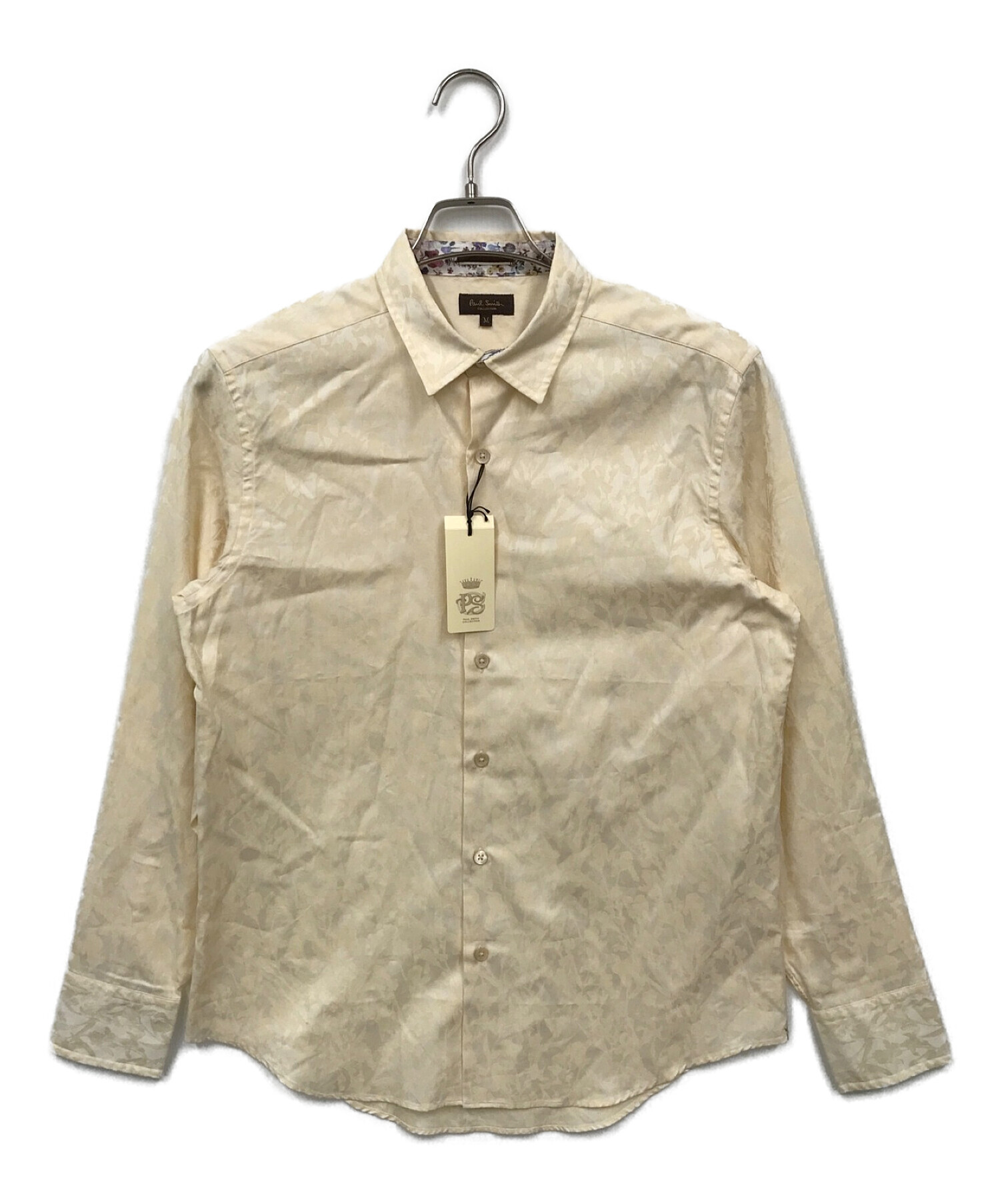 Paul Smith COLLECTION (ポールスミス コレクション) ジャガードデザインシャツ ベージュ サイズ:M 未使用品